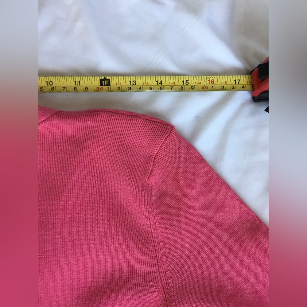 Vintage Wayne Rogers gorg pink silk sweater with real fox fur removable collar. - Picture 13 of 16